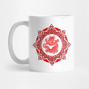 Red Dragon Star Mug